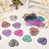  48Pcs 12 Styles 430 & 201 Stainless Steel Filigree Pendants STAS-TA0002-19-13