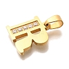 Ion Plating(IP) 304 Stainless Steel Rhinestone Pendants STAS-U035-01G-R-2