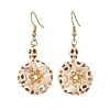 Dyed Synthetic Turquoise Dangle Earrings for Women EJEW-MZ00778-3