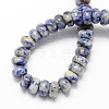 Natural Blue Spot Jasper Rondelle Beads Strands G-S105-6mm-19-2