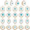 32Pcs 4 Style Rack Plating Alloy Enamel Pendants FIND-FH0004-13-1