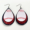 Synthetic Leather Dangle Earrings FS-WG9193E-06-1