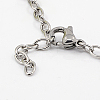 Valentines Gifts for Girlfriend Girl's 304 Stainless Steel Charm Bracelets X-BJEW-J038-21-3