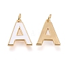 Brass Enamel Pendants KK-R139-04A-2