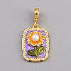 Alloy Enamel Pendants FIND-WH0148-843B-1