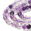 Natural Purple Fluorite Beads Strands X-G-P530-B08-01-3