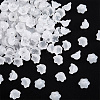 150Pcs Transparent Spray Painted Glass Bead Caps GLAA-SC0002-76-1