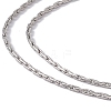 Non-Tarnish 201 Stainless Steel Boston Link Chain Necklace for Men Women LS-NJEW-P268-A31-1X5-2