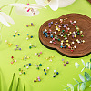 40Pcs 10 Styles Dyed Natural Malaysia Jade Pendants PALLOY-TA00391-5