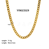 8mm Stylish Titanium Steel Curb Chain Necklaces for Women Men AA4830-5-2