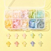 130Pcs 10 Colors Gradient Color Transparent Acrylic Beads OACR-FS0002-05-7
