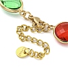 Glass Necklace NJEW-C047-01E-KCG-3