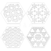 1Set Acrylic Embroidery Template AJEW-BC0007-79B-7