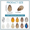 3Bags 3 Colors  Transparent Glass Beads  Segmented Multi-Color Beads GLAA-PH0003-36A-2