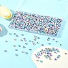 100G Flat Round Craft Style Opaque Acrylic Beads SACR-FS0001-34-10