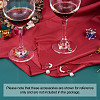 304 Stainless Steel Wine Glass Charms Rings STAS-CD0001-02-28