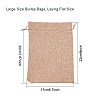 Burlap Packing Pouches Drawstring Bags ABAG-BC0001-04-3