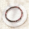 Natural Rhodonite Stretch Bracelets X-BJEW-JB04557-01-4