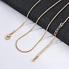 Long-Lasting Plated Brass Snake Chain Necklaces NJEW-K112-04G-NF-2