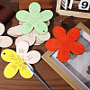 Unfinished Wood Flower Pendants AJEW-WH0270-733-5