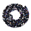 Electroplate Opaque Glass Beads Strands LS-GLAA-N022-4mm-01-2