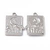 Non-Tarnish 304 Stainless Steel Bigs Pendants STAS-B031-16P-1