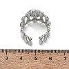 304 Stainless Steel Cuff Ring Components SA-CBA37BC-18B-P-3