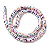 Polymer Clay Beads Strands CLAY-H006-01A-2