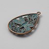 Tibetan Styles Alloy Pendants FIND-CJC0024-84D-2