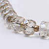 Electroplate Glass Beads Strands EGLA-Q079-04-3