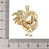 Rack Plating Brass Micro Pave Cubic Zirconia Pendants ZIRC-F142-31G-01-3