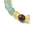 Natural & Synthetic Mixed Gemstone Beads Thread Stretch Bracelets for Women BJEW-JB11248-4