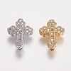 Brass Micro Pave Cubic Zirconia Beads ZIRC-E143-23-1