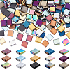 270Pcs 15 Colors Electroplated Frosted Synthetic Non-magnetic Hematite Beads G-UN0001-32-1