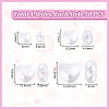 200Pcs 4 styles Resin Imitation Pearl Cabochons FIND-GA0004-74-2