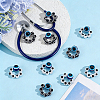 10Pcs 2 Colors Evil Eye Resin Stethoscope Pendant Decorations HJEW-ME00155-3