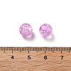 Spray Painted Crackle Glass Beads CCG-XCP0001-10-3