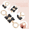 2Pcs Alloy Enamel Bowknot Link Purse Strap Extenders FIND-UN0003-18B-4