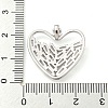 Rack Plating Brass Micro Pave Cubic Zirconia Pendants KK-C044-19P-3