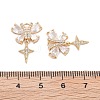 Brass Micro Pave Cubic Zirconia Pendants KK-B125-27G-3