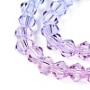 Gradient Color Baking Painted Glass Bead Strands DGLA-A039-T4mm-A019-3