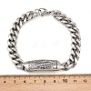 304 Stainless Steel Cuban Link Chain Bracelets for Men Women BJEW-G766-05P-02-5