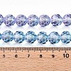 Baking Paint Transparent Glass Beads Strands LS-DGLA-A035-T10mm-A06-5