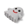 Ghost Food Grade Silicone Beads SIL-WH0002-77D-2