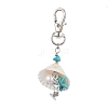 Synthetic Turquoise Pendant Decoration HJEW-JM02099-02-1