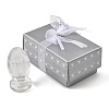 Transparent Glass Cross Ornament DJEW-R012-01-3