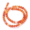 Natural Striped Agate/Banded Agate Beads Strands X-G-G582-6mm-62-2