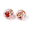 Handmade Foil Lampwork Beads Strands FOIL-T008-04F-3