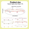 6Pcs 6 Styles Glass Seed Beads Stretch Waist Chains for Women AJEW-CY0001-17-2