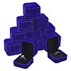 Square Velvet Ring Boxes LS-VBOX-WH0002-01D-1